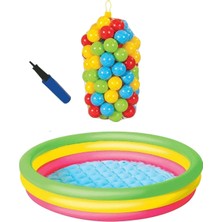 Toysnet Havuz Tabanı Şişmeli 102X25 cm 100 Top Pompa