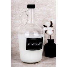PremiumPort Yumuşatıcı Etiketli Cam Galon Şişe 1500 Ml, Deterjan Saklama ve Banyo Düzenleme