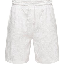 Only & Sons Erkek Şort %100 Pamuk 22038192 Onsaustın Wıde Seersucke S Shorts T