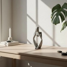Fiyera Home Beton Gri Kolyelik Dekoratif Figür Biblo