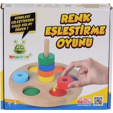 SHC4200 KR136 Woodoy Renkli̇ Halka Eşleşti̇rme Oyunu