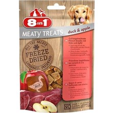 8in1 Meaty Treats Freeze Dried Ördekli ve Elmalı Kurutulmuş Tahılsız Köpek Ödülü 50 gr