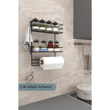 PremiumPort Kancalı Çok Amaçlı Mutfak ve Banyo Düzenleyici Organizer