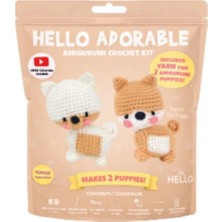 Hello Adorable Pepper The Puppy - Türkçe Video Ve  Anlatım Kılavuzlu Amigurumi Örgü Kiti