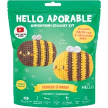 Hello Adorable Bıllıe The Bee - Türkçe Video Ve  Anlatım Kılavuzlu Amigurumi Örgü Kiti