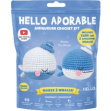 Hello Adorable Wesley The Whale - Türkçe Video Ve Anlatım Kılavuzlu Amigurumi Örgü Kiti