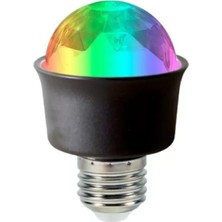 SHC4200 Ledx AL-KX6882 Mini 360 Derece LED 3.3 Watt E27 Duy Rgb Disko Lamba