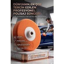 SHC4200 Turuncu Polisaj Süngeri 150MM - Orta Sert Çizik Alıcı Pasta Pedi 723112