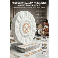 SHC4200 Yumuşak Polisaj Keçesi 6X60 60 Katlı 150MM - Pamuk Bez Disk Ayna Parlaklığı Metal Parlatma Keçesi 7
