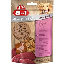 8in1 Meaty Treats Freeze Dried Ördekli Kurutulmuş Tahılsız Köpek Ödülü 50 gr