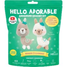 Hello Adorable Lucy The Llama - Türkçe Video Ve Anlatım Kılavuzlu Amigurumi Örgü Kiti