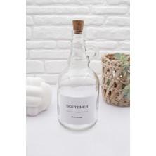 PremiumPort Yumuşatıcı Şişesi, Mantar Kapak, 1000ML, Pratik ve Şık Tasarım