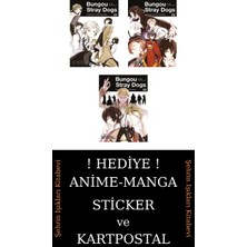 Gerekli Şeyler Yayıncılık Bungou Stray Dogs 1-2-3 Manga Seti (3 Kitap) / Anime-Manga Sticker ve Kartpostal Hediyeli
