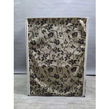 PremiumPort Çiçek Desenli Polyester Çamaşır Makinesi Örtüsü, Su Geçirmez ve Leke Tutmaz