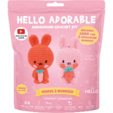 Hello Adorable Beatrıce The Bunny - Türkçe Video Ve Anlatım Kılavuzlu Amigurumi Örgü Kiti