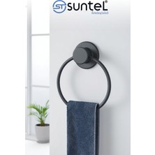 PremiumPort Pratik Yuvarlak Yapışkanlı Havluluk, Banyo Dekorasyonuna Şıklık Katıyor