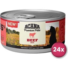Acana Premium Pate (Ezme) Sığır Etli Kedi Konservesi 85 gr x 24 Adet