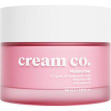 Co. Su Bazlı Moisturizer Nemlendirici Aydınlatıcı Yüz Kremi, Hyaluronik Asit, 50 Ml, Tüm Cilt Tipleri