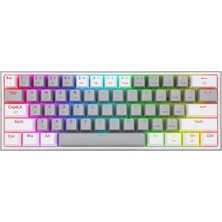 K616 Fizz Pro%60 3 Mod Kablolu, 2.4 Ghz Kablosuz, Bluetooth Mekanik Oyun Klavyesi, Doğrusal Kırmızı Şalter, Pro Drive/yazılım Destekli