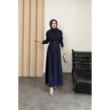 Mihran Butik Valeno Model Coupra Model Kumaş Kemer Detaylı Elbise