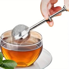 Mybru Paslanmaz Çelik Top Yaylı Çay Kahve Bitki Çayı Süzgeci