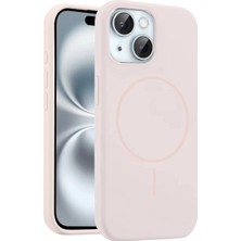 SHC4200 Iphone 15 Kılıf Jully Magsafe Kapak - Pudra