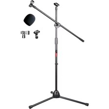 MS06S Mikrofon Standı - Mikrofon Sehpası (Sünger ve Tutacak Dahil)