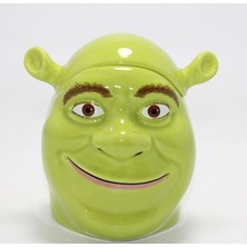 SHC4200 3D Shrek Tasarımı Kapaklı Kupa Bardak ALK4534