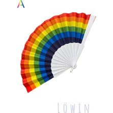 Cleo Cases Tarzını Yansıt Gökkuşağı Pride Yelpaze – Love 🌈 (23 cm / 43 Cm, 46 Gr)