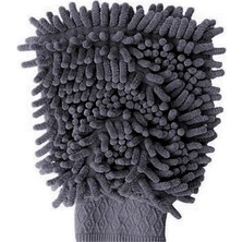 Şönil Mikrofiber Oto Yıkama Eldiveni, Gri Renk, 20 x 24 Cm.