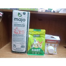 Jungle Ungle Natural Tavşan Yemi 500 Gr+Kemirgen Talaşı 15 Litre+Kemirgenler Için Kalsiyumlu Kemirme Taşı Xl