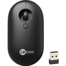 Motto Ticaret Lenovo Lecoo WS212 1600 Dpı 4 Tuşlu Kablosuz Siyah Optik Mouse