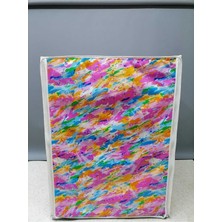 PremiumPort Çok Renkli Fermuarlı Çamaşır ve Kurutma Makinesi Koruyucu Örtüsü