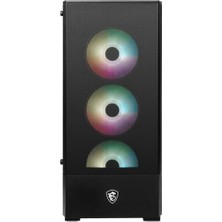 Bezos Msı Mag Forge 112R Temperlı Cam 3X120MM 1X120MM Argb Fan Psu Yok Atx Gamıng Kasa