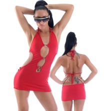 SHC4200 Metal Süslemeli Mini Elbise