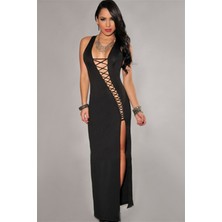 SHC4200 Bağlamalı I Uzun Elbise