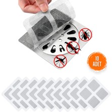 PremiumPort 10'lu Banyo ve Lavabo Gider Süzgeci Seti, Kıl ve Saç Toplayıcı