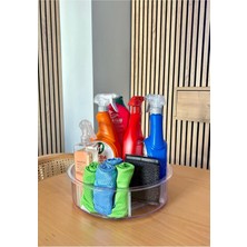 PremiumPort Büyük Boy 360° Dönen Çok Bölmeli Banyo ve Makyaj Organizer