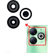 Fodos Infinix Smart 8 Kamera Lensi Cam - Kamera Camı - Yapışkanlı - X6525 X6525D Uyumlu