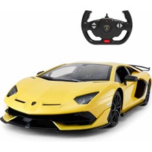 Sunman Rastar 1:14 Uzaktan Kumandalı Lamborghini Aventador Araba 34 cm 15259 Sarı