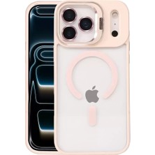 Motto Ticaret Joko Apple Iphone 17 Pro Max Remim Lensli Magsafe Standlı Kapak - Pembe