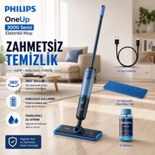 Philips 50 Dakika Uzun Ömürlü Bataryalı Elektrikli Mop Çıkarılabilir Pedli Leke Çıkarıcı Kablosuz Zemin Paspas Seti