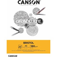 Graduate - C400110382 Bristol Block, Dın A5, 20 Yaprak, 180 G/m²