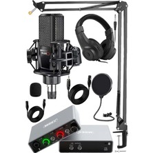 Central-Gr Pack-1 Stüdyo Kayıt Ekipmanları GLX-700GR Ses Kartı MX-2020 Stüdyo Mikrofon