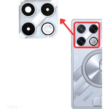 Fodos Infinix Gt 20 Pro Kamera Lensi Cam - Kamera Camı - Yapışkanlı - X6871 Uyumlu