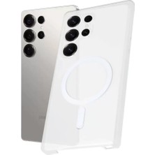 Motto Ticaret Newface Samsung Galaxy S23 Ultra Kılıf Pc Zara Magsafe Şeffaf Kılıf - Şeffaf