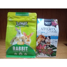 Jungle Tavşan Yemi 500 Gram+Natura Plan Kemirgenler Için Atıştırmalık 250 Gram