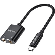 Type-C Ses Kartı 3.5mm Kulaklık ve Mikrofon Girişli