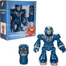 Sunman Mavi Sesli ve Işıklı Uzaktan Kumandalı Savaşçı Robot 45527 0 - 24 Ay Yaş Aralığına Uygun