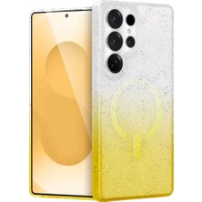 Motto Ticaret Newface Samsung Galaxy S25 Ultra Pummel Shiny Magsafe Kapak - Gold